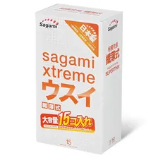 Презервативы Sagami Xtreme Superthin 0.04 мм, ультратонкие, 15 шт
