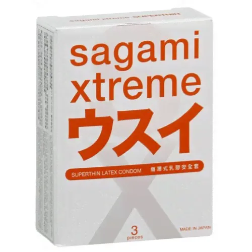 Ультратонкие презервативы Sagami Xtreme Superthin - 3 шт.-0
