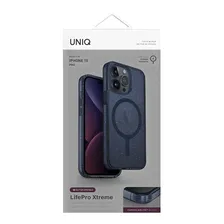 Чехол Uniq для iPhone 15 Pro Lifepro Xtreme Мишура Синяя (MagSafe)
